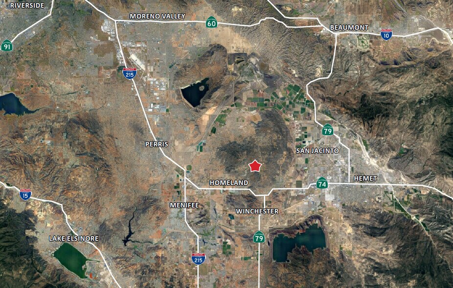 Juniper Flats Road, Homeland, CA à vendre - Aérien - Image 3 de 4