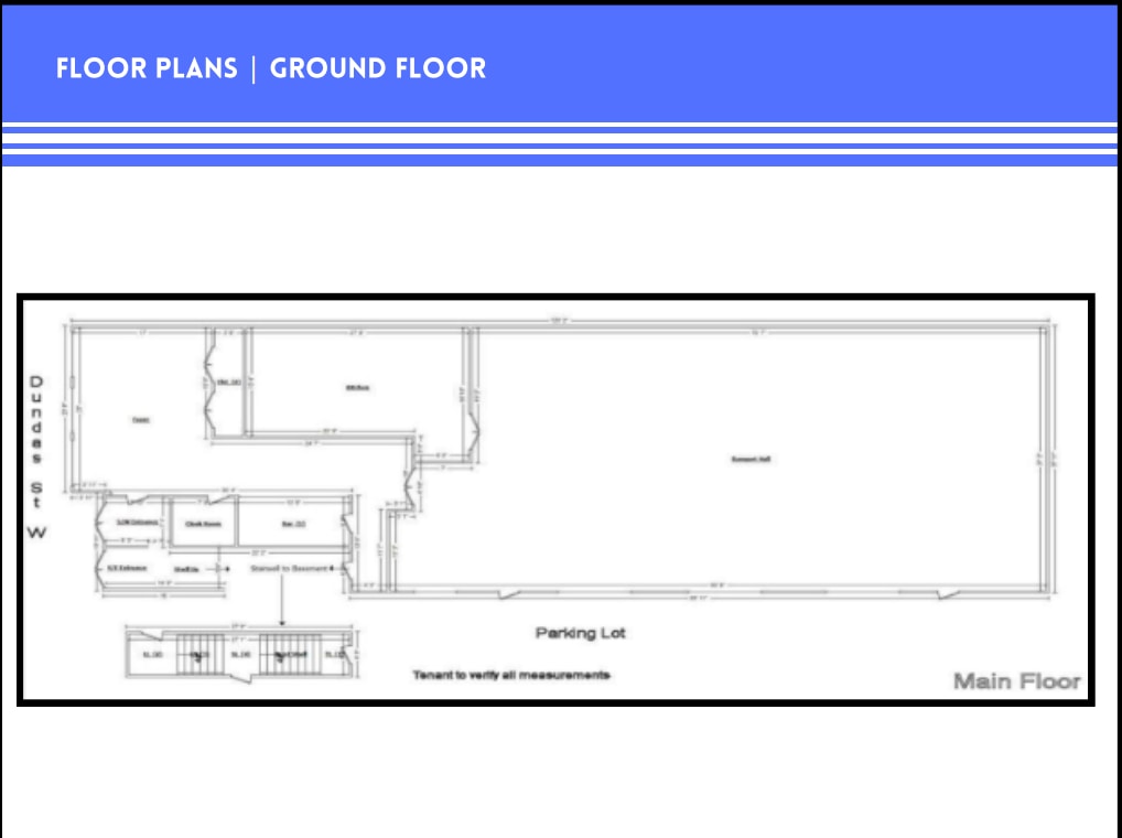 3276-3278 Dundas St W, Toronto, ON for lease Floor Plan- Image 1 of 1