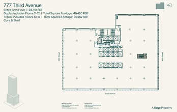 777 Third Ave, New York, NY à louer Plan d’étage- Image 1 de 1