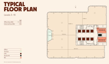 220 Blackfriars Rd, Londres à louer Plan d’étage type- Image 1 de 1
