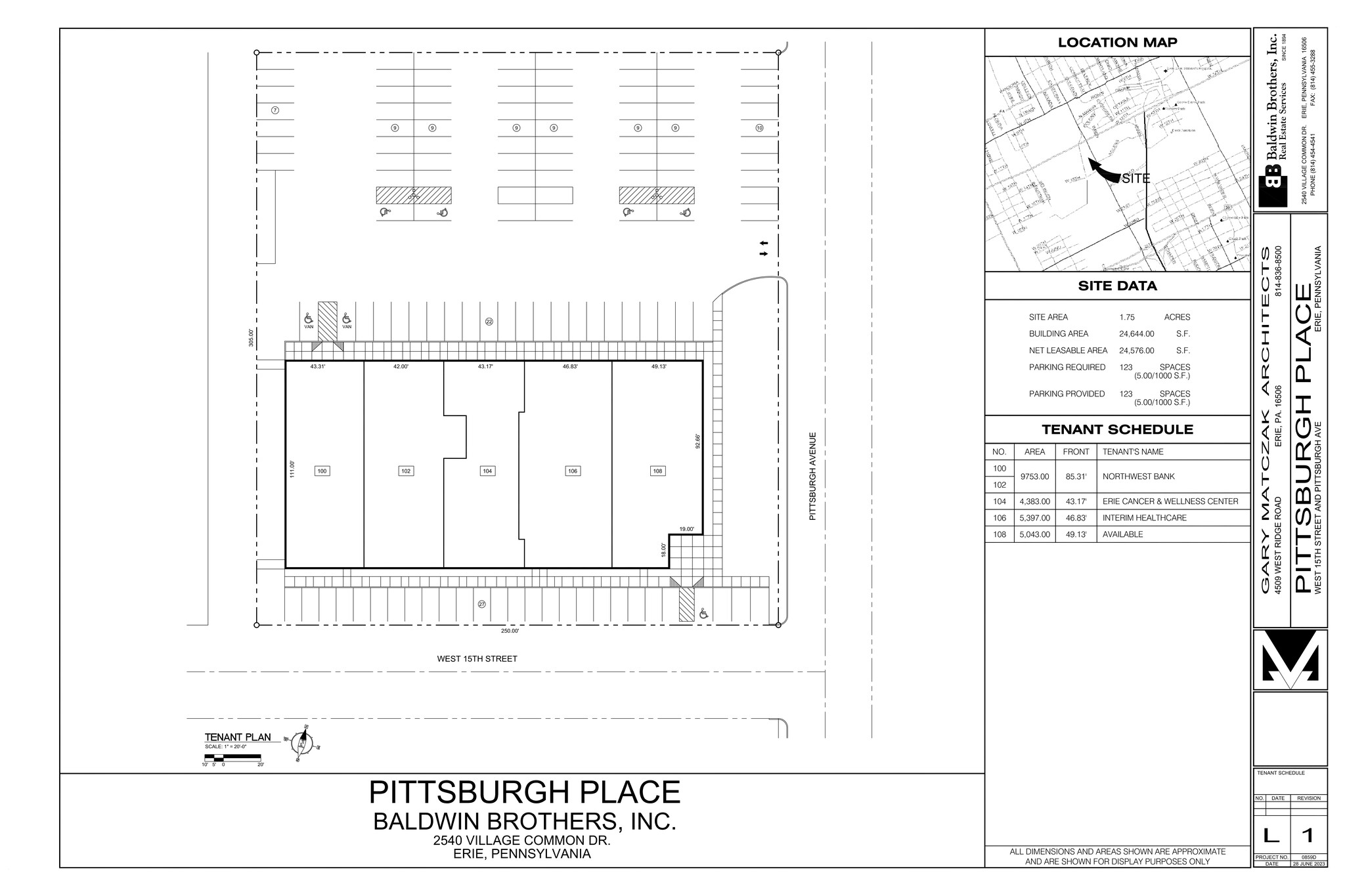 2202 W 15th St, Erie, PA à louer Plan de site- Image 1 de 1