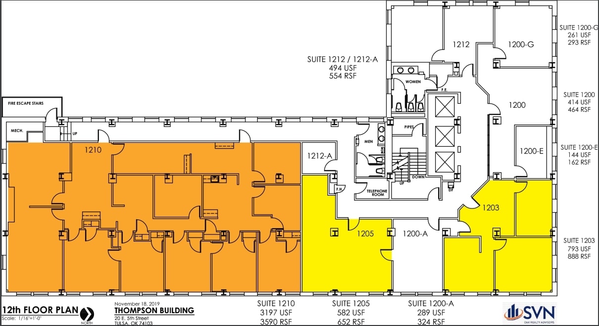 20 E 5th St, Tulsa, OK for lease Floor Plan- Image 1 of 1