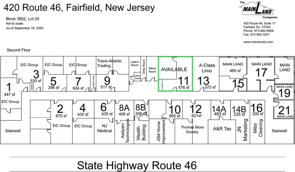 420 Rt 46 E, Fairfield, NJ à louer - Plan d’étage - Image 3 de 3