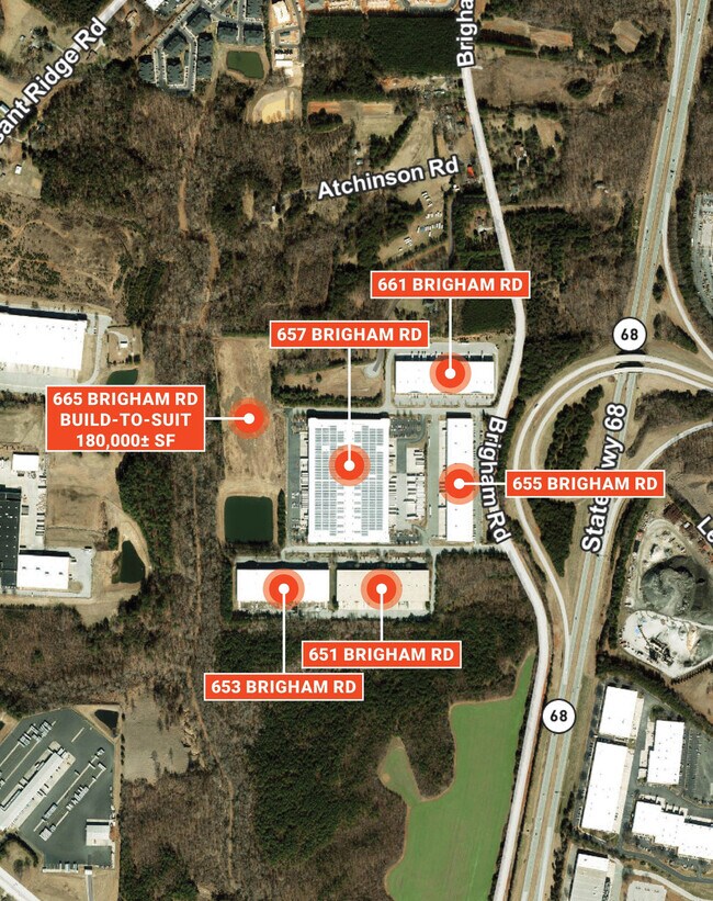 Plus de détails pour 657 Brigham Rd, Greensboro, NC - Industriel à louer