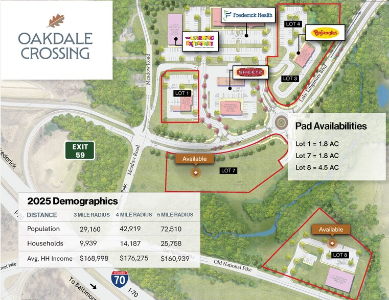 0 Meadow Rd, Frederick, MD à louer - Plan de site - Image 2 de 3