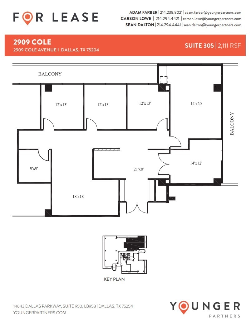 2909 Cole Ave, Dallas, TX for lease Floor Plan- Image 1 of 1