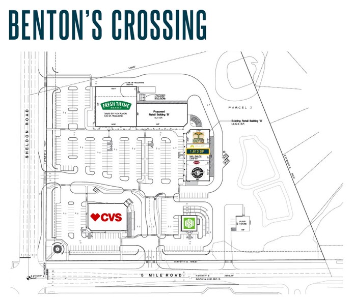 15400-15440 Sheldon Rd, Northville, MI à louer - Plan d’étage - Image 2 de 2