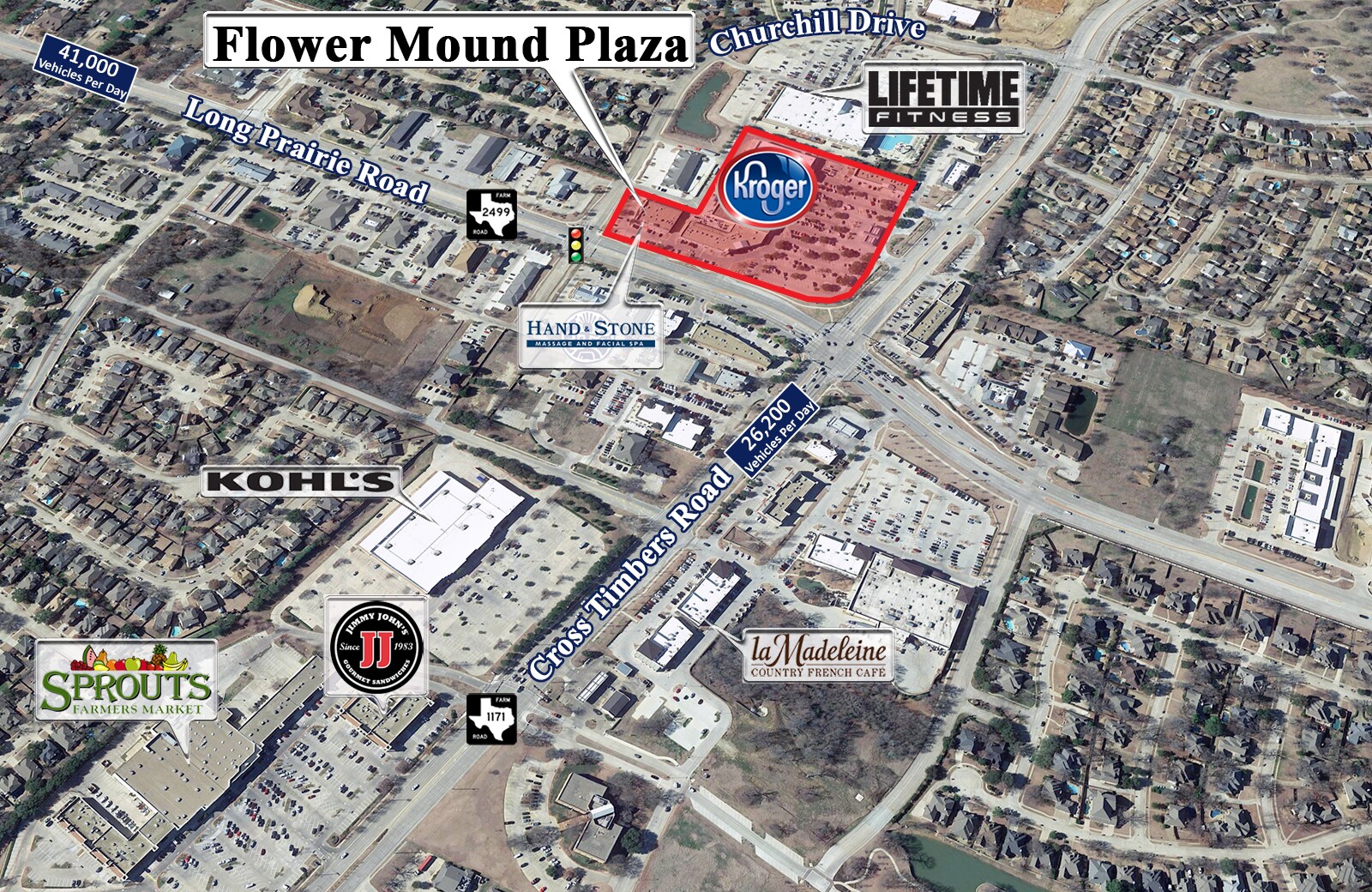 3501 Long Prairie Rd, Flower Mound, TX à louer Aérien- Image 1 de 3