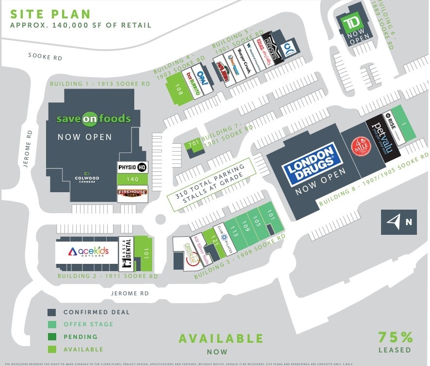 1913 Sooke Rd, Colwood, BC for lease Site Plan- Image 1 of 1