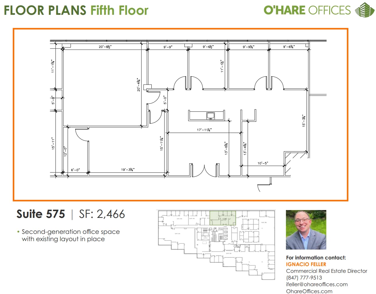 1011 E Touhy Ave, Des Plaines, IL à louer Plan d’étage- Image 1 de 1