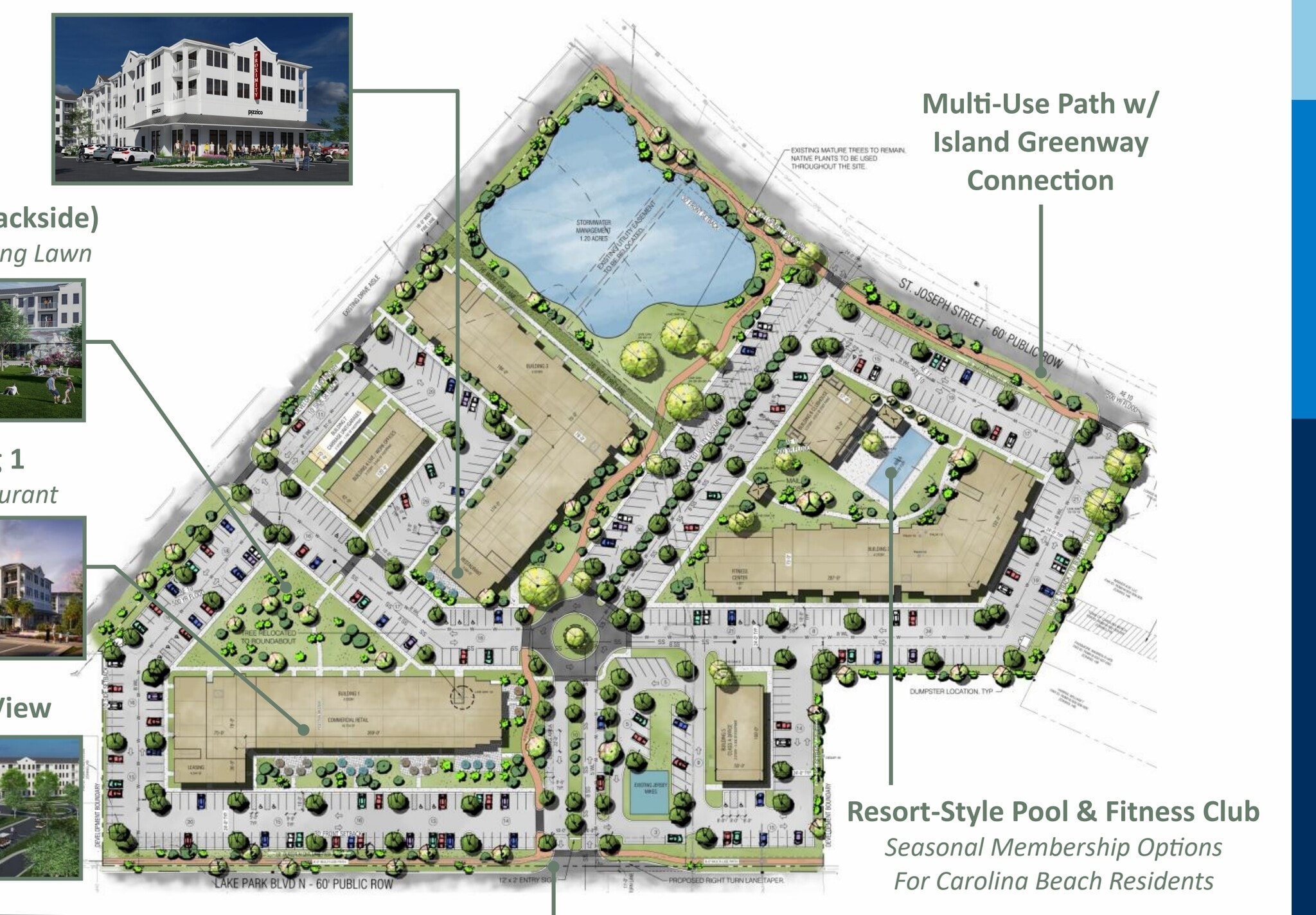 1000 Lake Park Blvd N, Carolina Beach, NC for lease Site Plan- Image 1 of 2