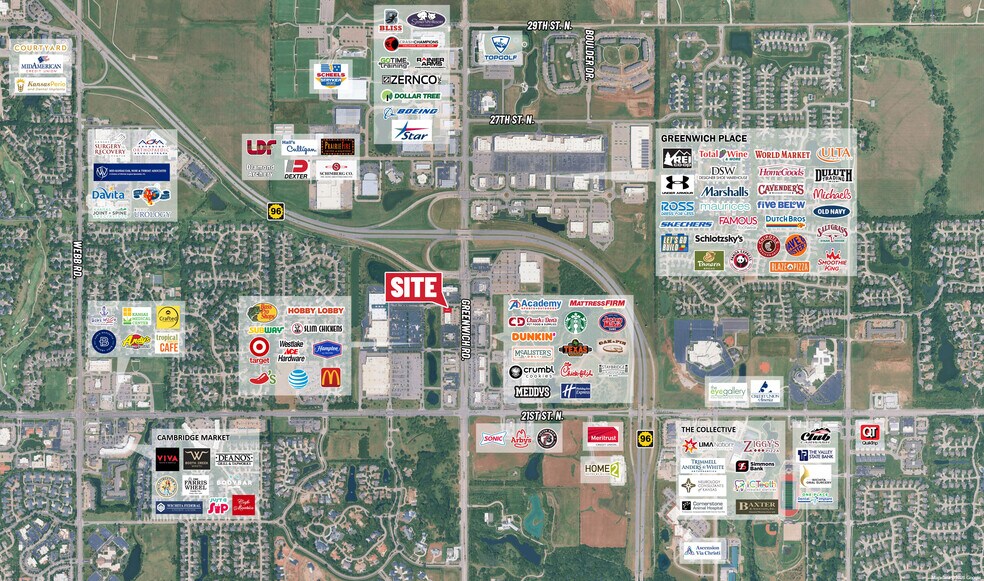 2413 N Greenwich Rd, Wichita, KS à louer - Aérien - Image 2 de 2