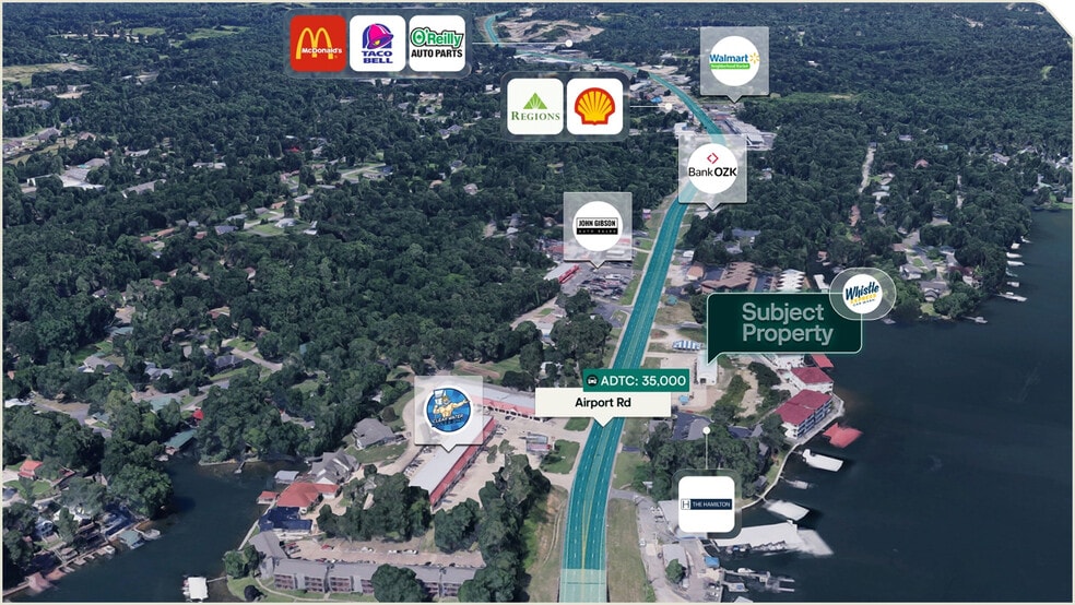 1360 Airport Rd, Hot Springs, AR for sale - Aerial - Image 3 of 3