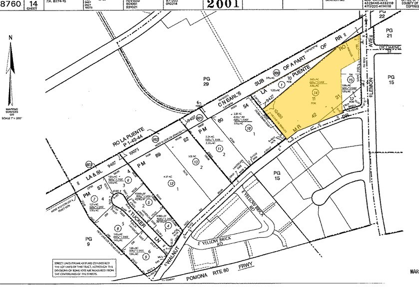 20535 E Walnut Dr N, Walnut, CA à louer - Plan cadastral - Image 3 de 5