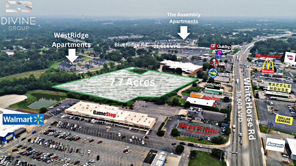 White Horse Rd Development Parcel, Greenville, SC à vendre - Photo du bâtiment - Image 2 de 5
