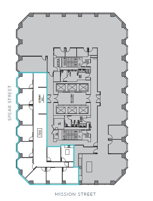101 Mission St, San Francisco, CA for lease Floor Plan- Image 1 of 1