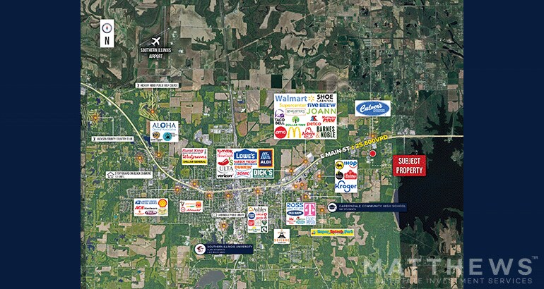 1275 N Reed Station Rd, Carbondale, IL à vendre - Photo du bâtiment - Image 2 de 2