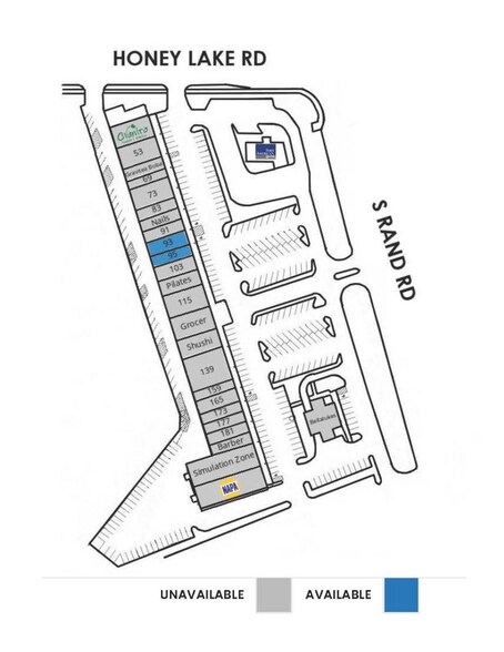 33-193 S Rand Rd, Lake Zurich, IL à louer - Plan de site - Image 2 de 6