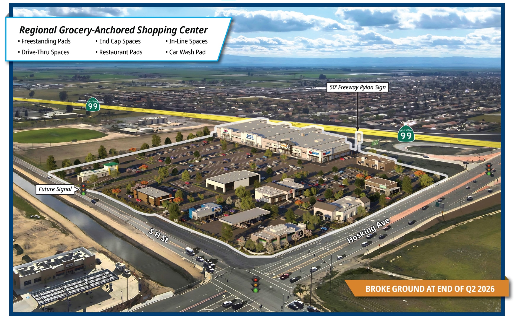 Hosking Ave, Bakersfield, CA for lease Building Photo- Image 1 of 7