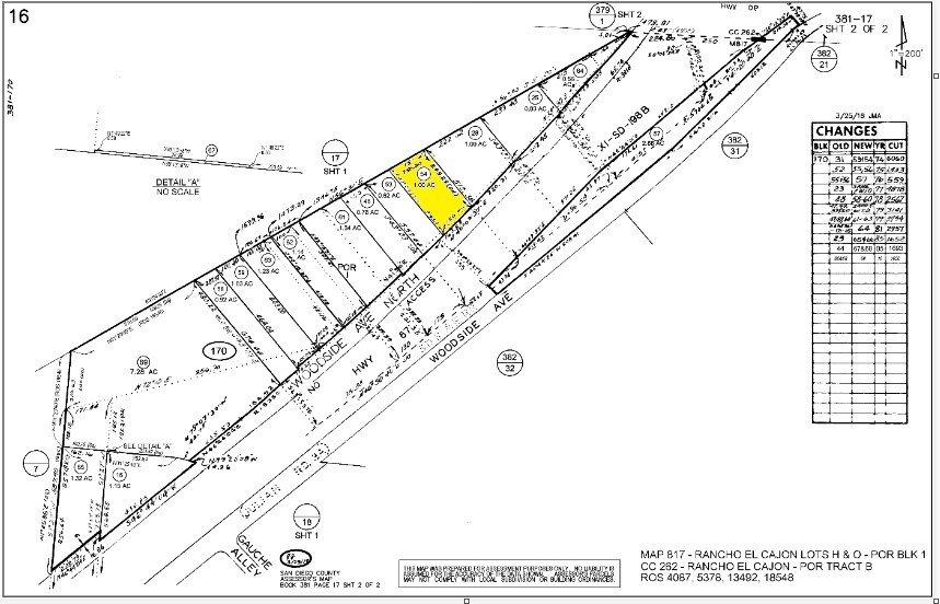 Woodside Ave N, Santee, CA à vendre - Plan cadastral - Image 1 de 1