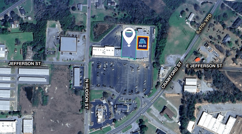 1206 Crawford St, Americus, GA for lease - Aerial - Image 2 of 3