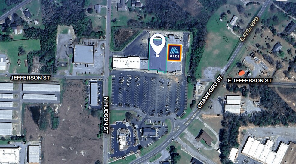 1206 Crawford St, Americus, GA à louer - Aérien - Image 2 de 3