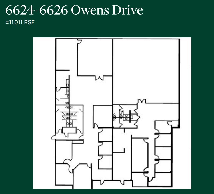 6620-6626 Owens Dr, Pleasanton, CA 94588 - Unité 6626 -  - Plan d’étage - Image 1 of 1