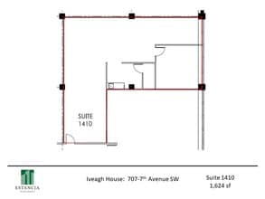 707 7th Ave SW, Calgary, AB à louer Plan d’étage- Image 1 de 5