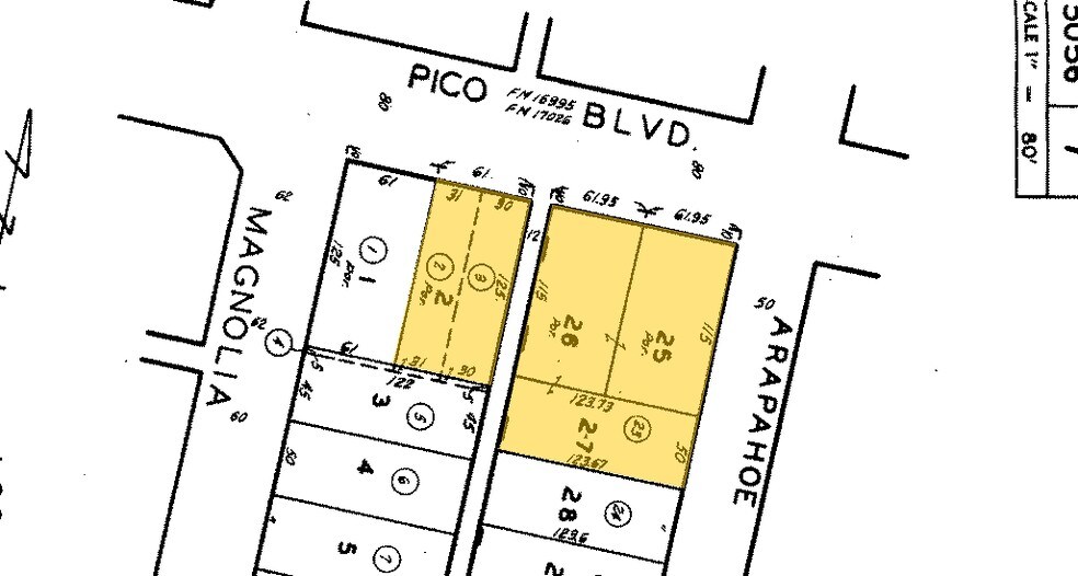 2250 W Pico Blvd, Los Angeles, CA à louer - Plan cadastral - Image 3 de 5