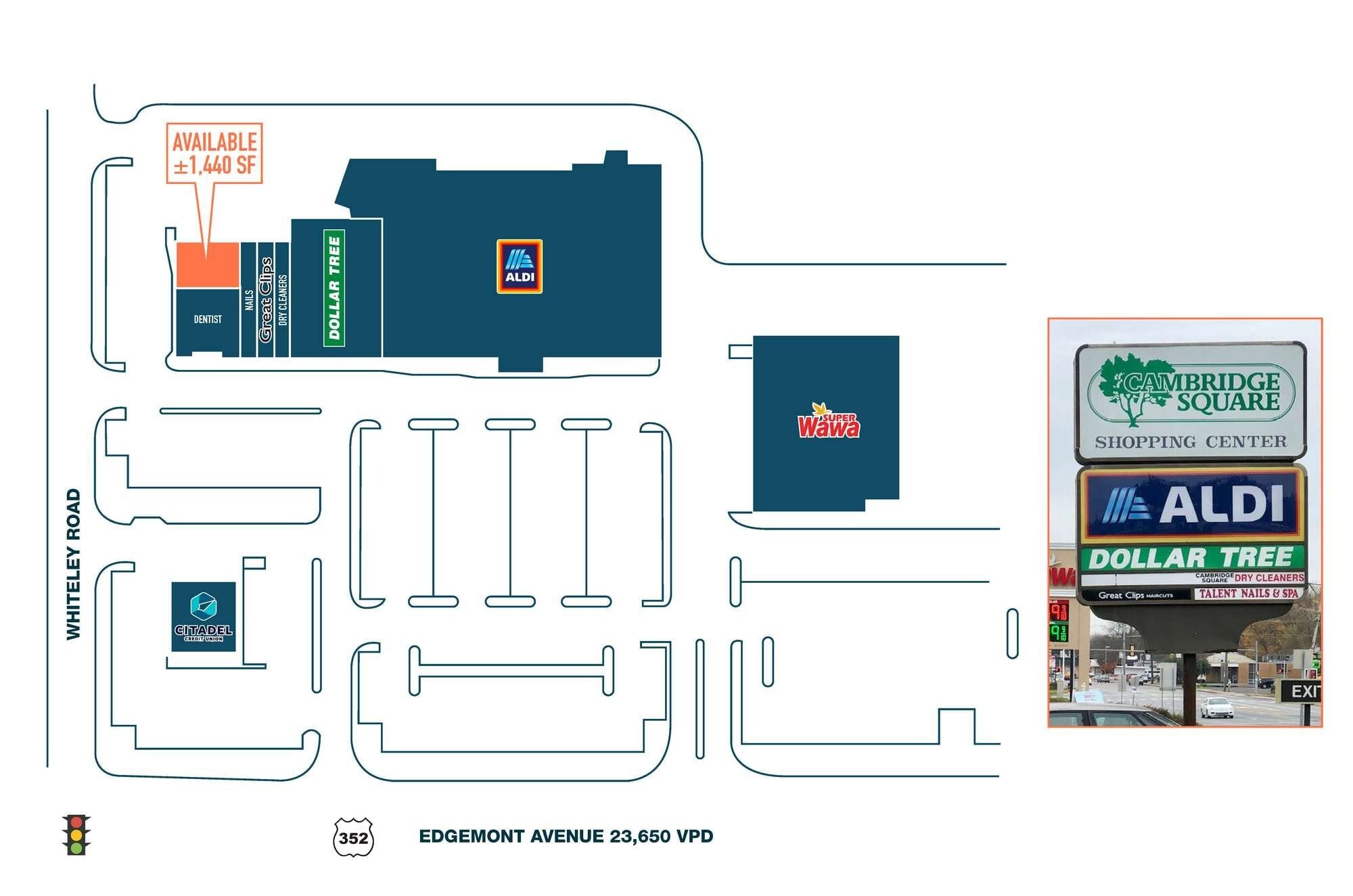 4801-4811 Edgemont Ave, Brookhaven, PA à louer Plan de site- Image 1 de 1