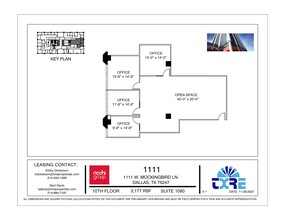 1111 W Mockingbird Ln, Dallas, TX à louer Plan de site- Image 2 de 2