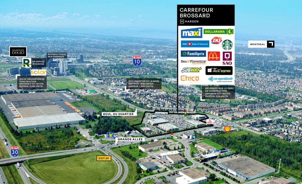 7505 Grande Allée, Brossard, QC à louer - Aérien - Image 3 de 10