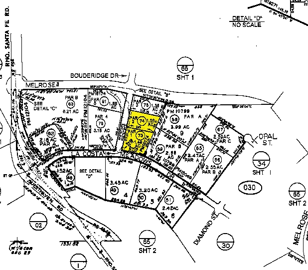 1740 La Costa Meadows Dr, San Marcos, CA for lease - Plat Map - Image 2 of 8