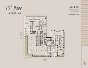 607 14th St NW, Washington, DC à louer Plan d’étage- Image 1 de 3