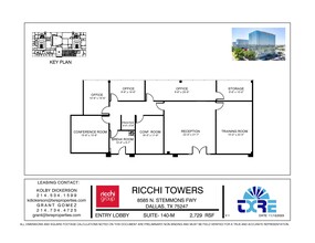 8585 N Stemmons Fwy, Dallas, TX à louer Plan d  tage- Image 1 de 1