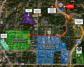 2600 NE 11th St, Bentonville, AR - Aérien  Vue de la carte