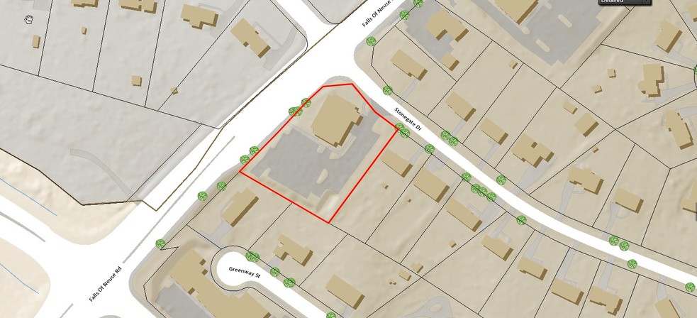 9104 Falls Of Neuse Rd, Raleigh, NC for lease - Plat Map - Image 2 of 3
