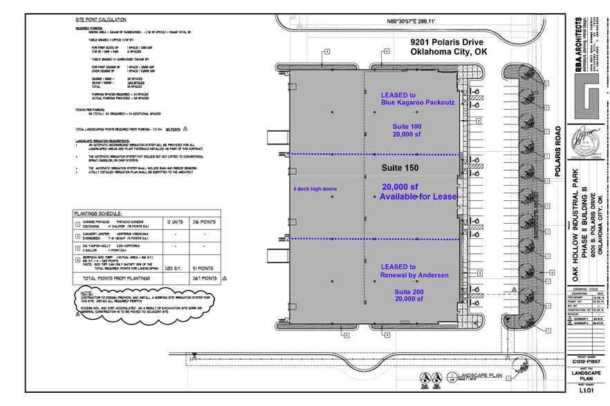 9201 Polaris Dr, Oklahoma City, OK for lease - Site Plan - Image 2 of 15