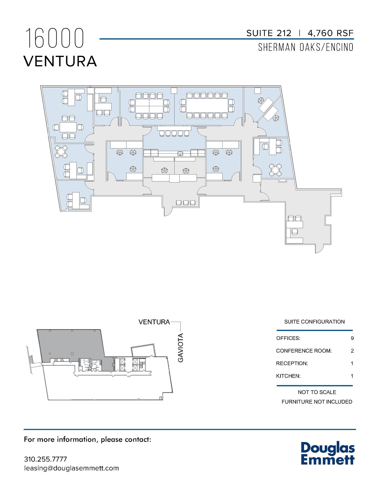 16000 Ventura Blvd, Encino, CA à louer Plan d  tage- Image 1 de 1