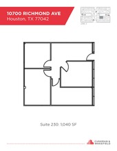 10700 Richmond Ave, Houston, TX à louer Plan d’étage- Image 1 de 1