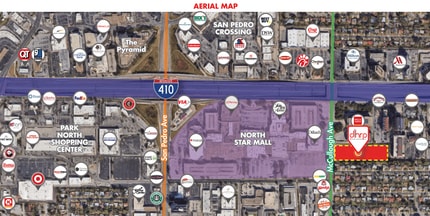 8610 McCullough Ave, San Antonio, TX - AERIAL  map view - Image1