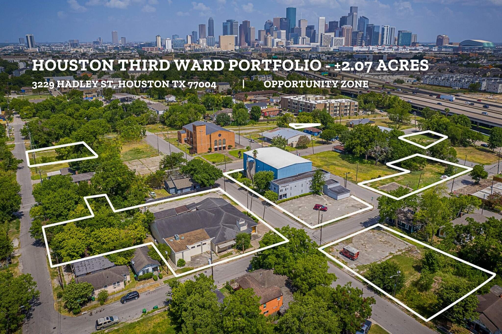 Houston Third Ward Portfolio portefeuille de 8 propriétés à vendre sur LoopNet.ca Aérien- Image 1 de 11