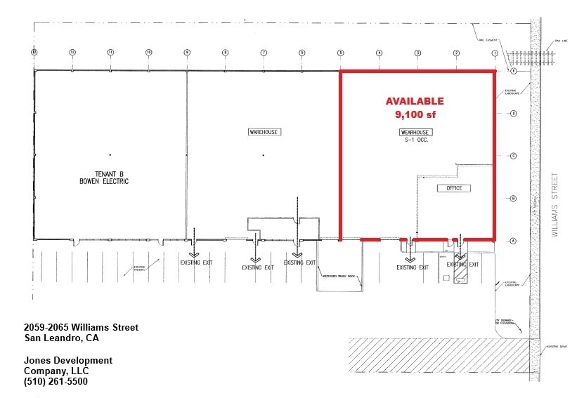 2055-2065 Williams St, San Leandro, CA for lease Interior Photo- Image 1 of 2