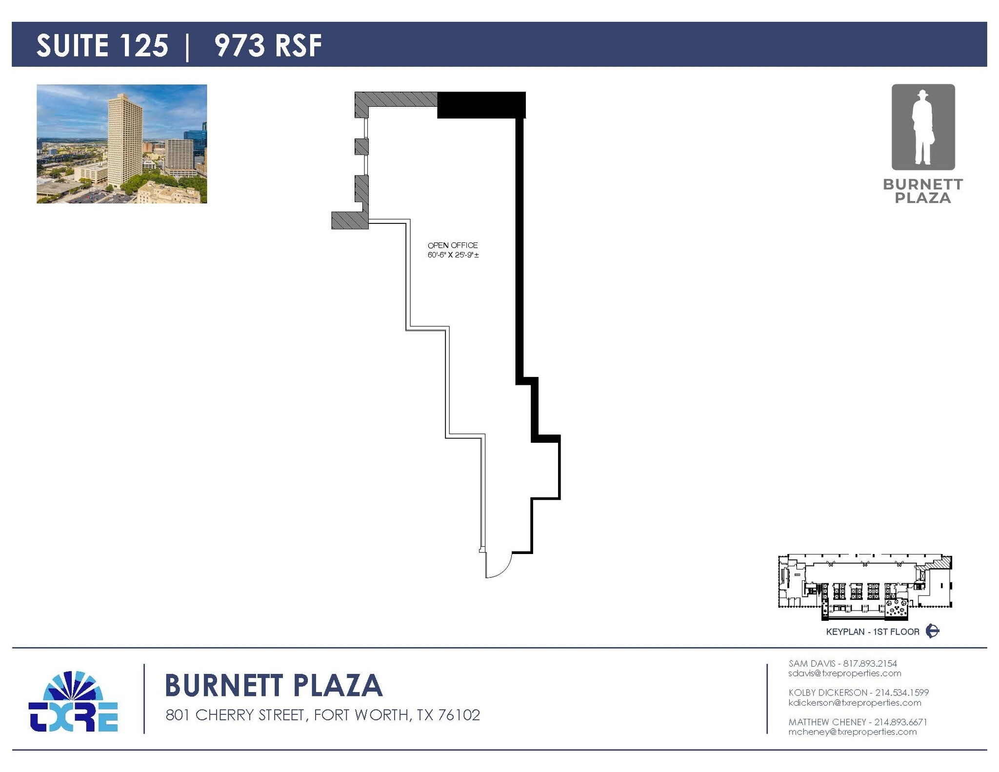 801 Cherry St, Fort Worth, TX for lease Floor Plan- Image 1 of 1
