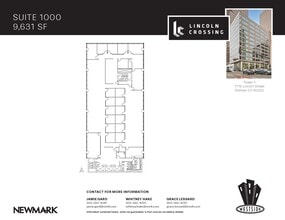 1776 N Lincoln St, Denver, CO for lease Floor Plan- Image 1 of 2