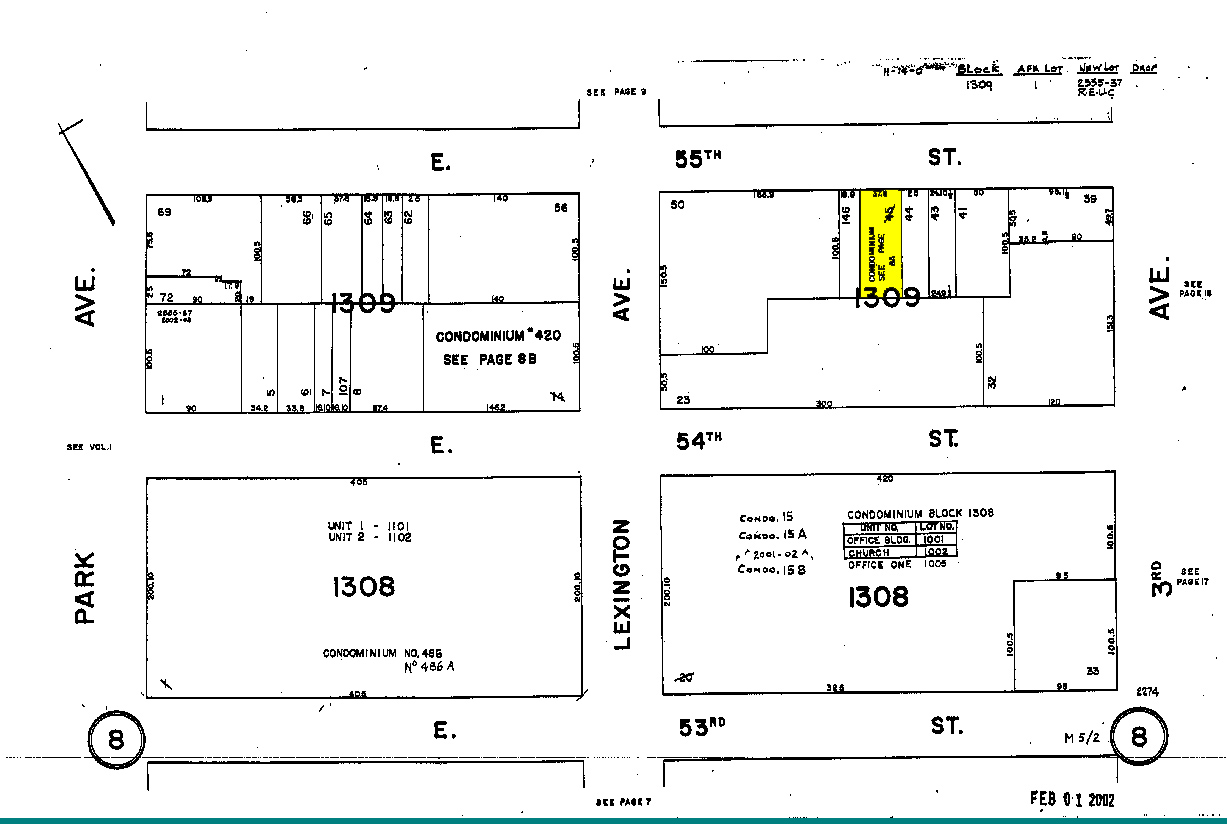 150 E 55th St, New York, NY for sale Plat Map- Image 1 of 1