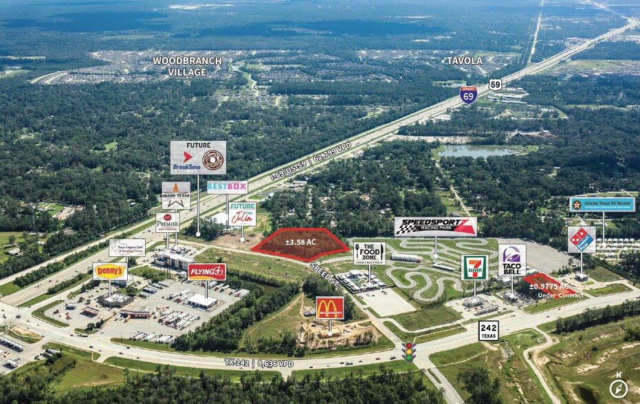 SWQ Speed Street (TX-242 and HWY 59), New Caney, TX à vendre - Photo du bâtiment - Image 1 de 1