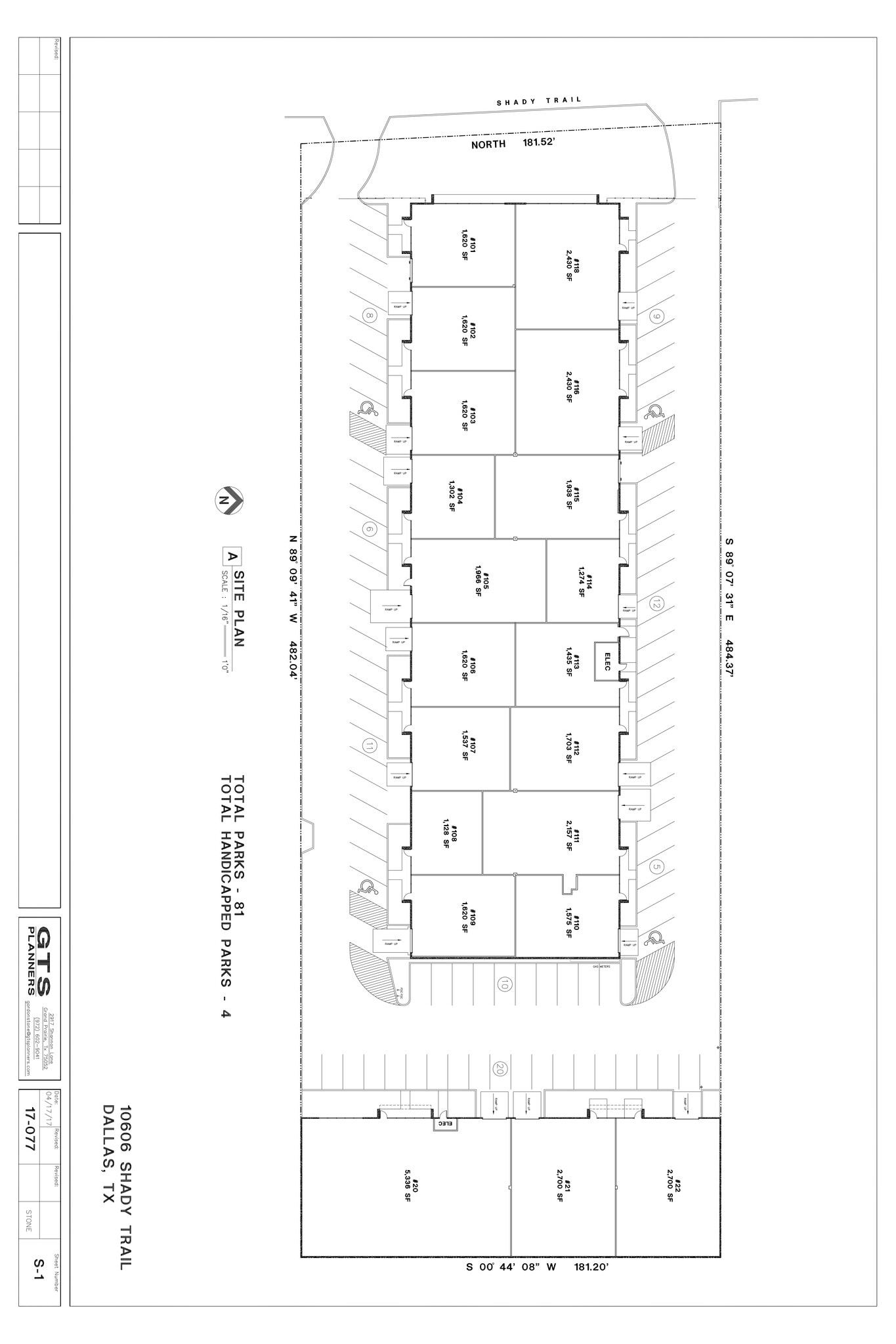 10606 Shady Trl, Dallas, TX à louer Plan de site- Image 1 de 1