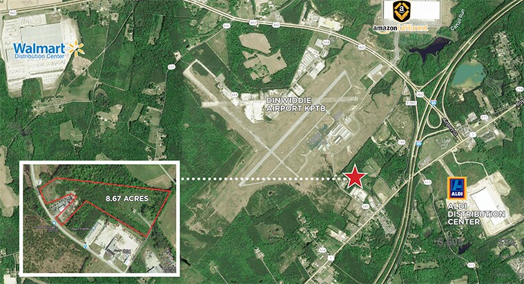 RT 641 Dinwiddie VA, Petersburg, VA for sale Primary Photo- Image 1 of 5