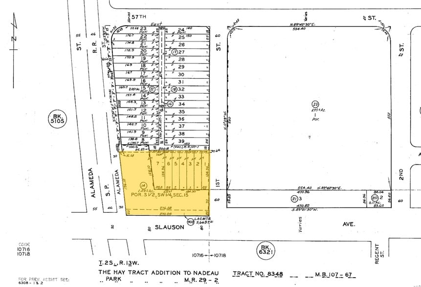 5820 S Alameda St, Vernon, CA à louer - Plan cadastral - Image 2 de 7
